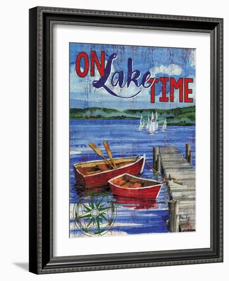 Lake Time Vertical I-Paul Brent-Framed Art Print