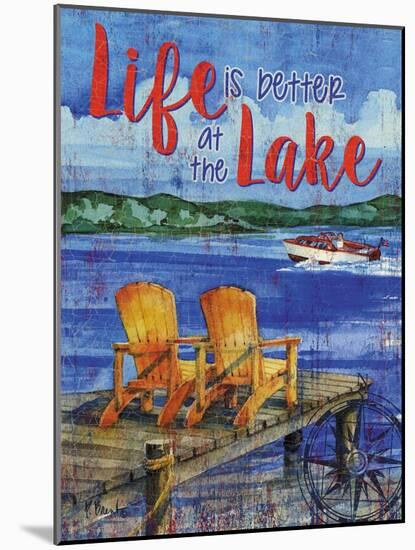 Lake Time Vertical II-Paul Brent-Mounted Art Print