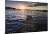 Lake Titicaca Pier at Sunset, Copacabana, Bolivia, South America-Matthew Williams-Ellis-Mounted Photographic Print