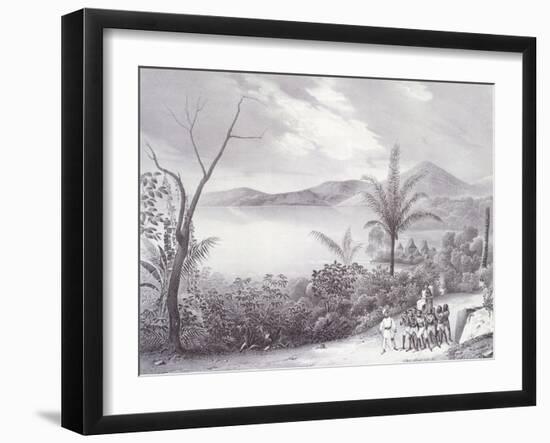Lake Tondano on Sulawesi Island by Voyage De La Corvette L'Astrolabe by Jules S C Dumont D'Urville-Jean B Arnout-Framed Giclee Print