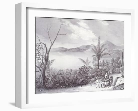 Lake Tondano on Sulawesi Island by Voyage De La Corvette L'Astrolabe by Jules S C Dumont D'Urville-Jean B Arnout-Framed Giclee Print