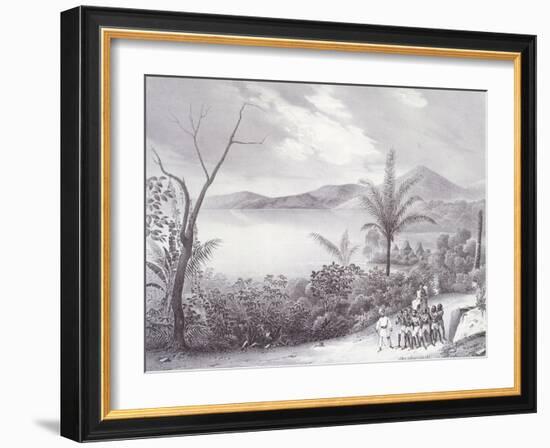 Lake Tondano on Sulawesi Island by Voyage De La Corvette L'Astrolabe by Jules S C Dumont D'Urville-Jean B Arnout-Framed Giclee Print