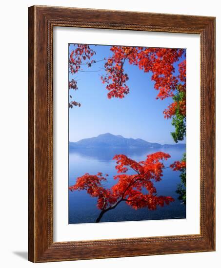 Lake Toyah and Mt. Usu-null-Framed Photographic Print