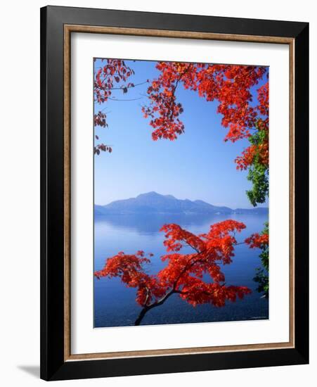 Lake Toyah and Mt. Usu-null-Framed Photographic Print