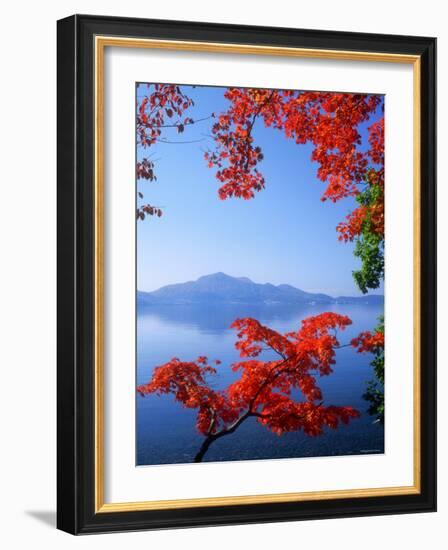 Lake Toyah and Mt. Usu-null-Framed Photographic Print