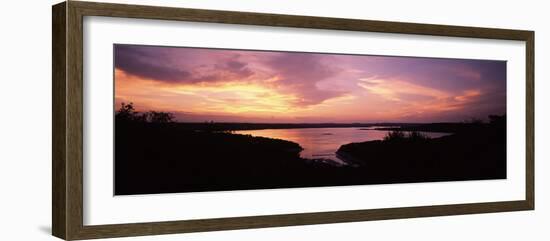 Lake Travis at Dusk, Austin, Texas, USA-null-Framed Photographic Print