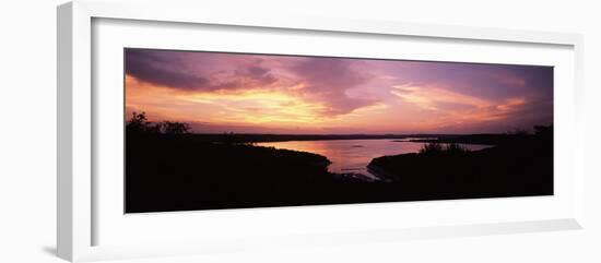 Lake Travis at Dusk, Austin, Texas, USA-null-Framed Photographic Print