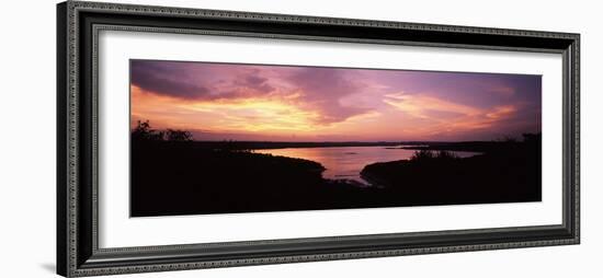 Lake Travis at Dusk, Austin, Texas, USA-null-Framed Photographic Print