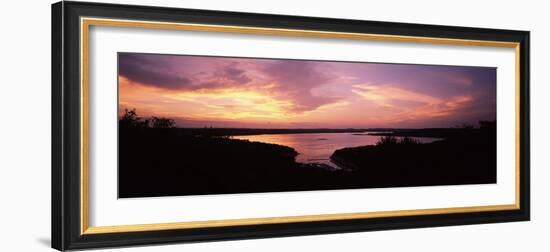 Lake Travis at Dusk, Austin, Texas, USA-null-Framed Photographic Print