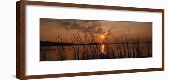 Lake Travis at Sunset, Austin, Texas-null-Framed Photographic Print