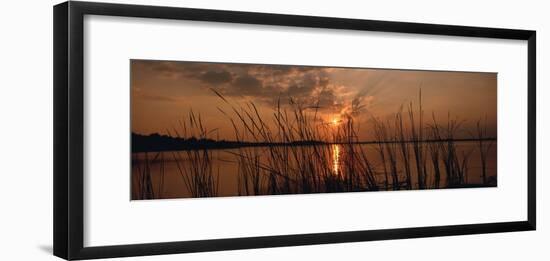 Lake Travis at Sunset, Austin, Texas-null-Framed Photographic Print