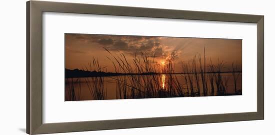 Lake Travis at Sunset, Austin, Texas-null-Framed Photographic Print