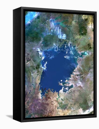 Lake Victoria, Satellite Image-PLANETOBSERVER-Framed Premier Image Canvas