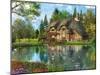 Lake View Cottage (Variant 1)-Dominic Davison-Mounted Art Print