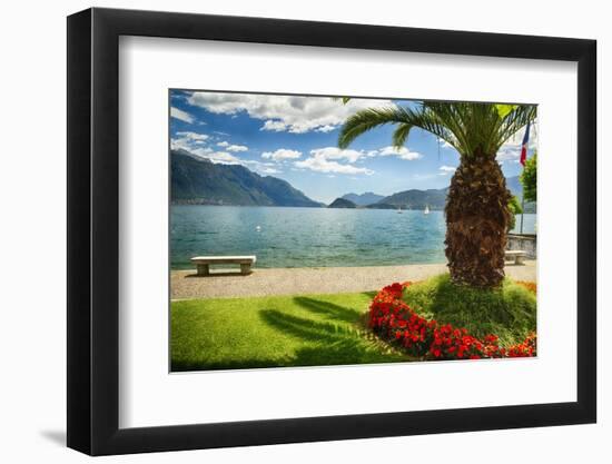 Lake View From Menaggio-George Oze-Framed Photographic Print