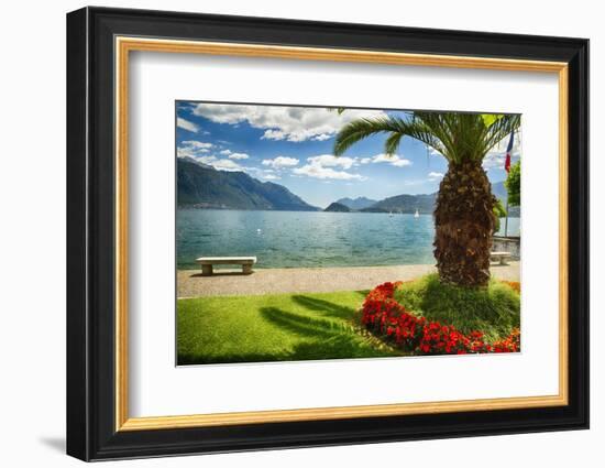 Lake View From Menaggio-George Oze-Framed Photographic Print