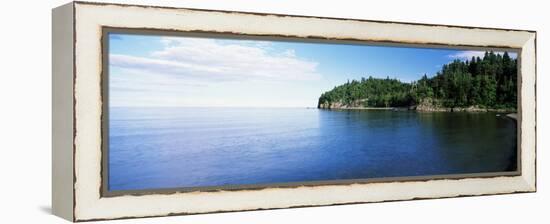 Lake View, Lake Superior, Duluth, Minnesota, USA-null-Framed Premier Image Canvas