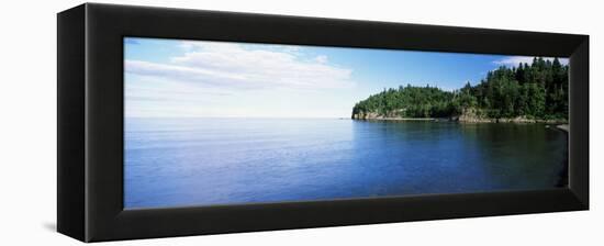 Lake View, Lake Superior, Duluth, Minnesota, USA-null-Framed Premier Image Canvas