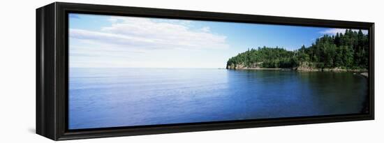 Lake View, Lake Superior, Duluth, Minnesota, USA-null-Framed Premier Image Canvas