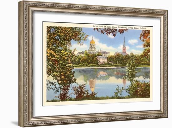 Lake View, Notre Dame, Indiana-null-Framed Art Print