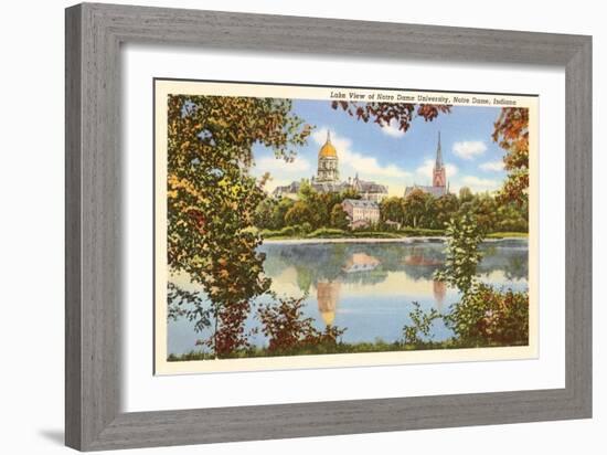 Lake View, Notre Dame, Indiana-null-Framed Art Print