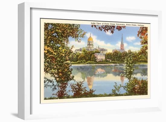 Lake View, Notre Dame, Indiana-null-Framed Art Print