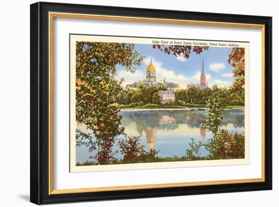 Lake View, Notre Dame, Indiana-null-Framed Art Print