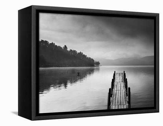 Lake View With Pier II-George Digalakis-Framed Premier Image Canvas