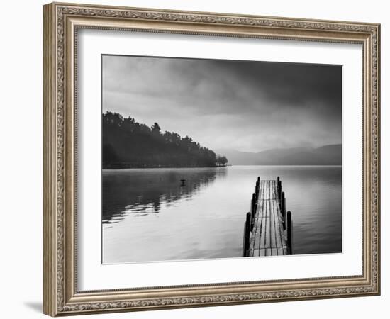 Lake View With Pier II-George Digalakis-Framed Photographic Print