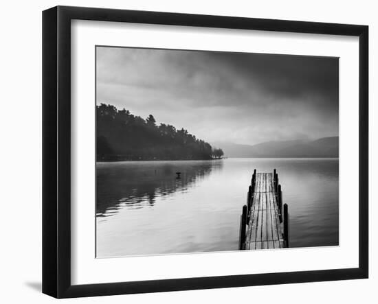 Lake View With Pier II-George Digalakis-Framed Photographic Print