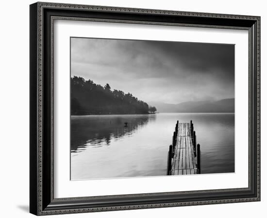 Lake View With Pier II-George Digalakis-Framed Photographic Print