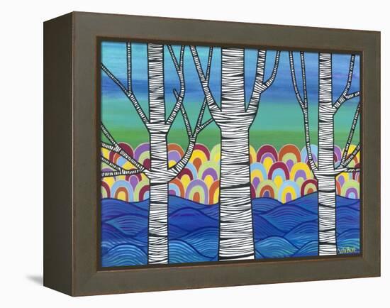 Lake View-Carla Bank-Framed Premier Image Canvas