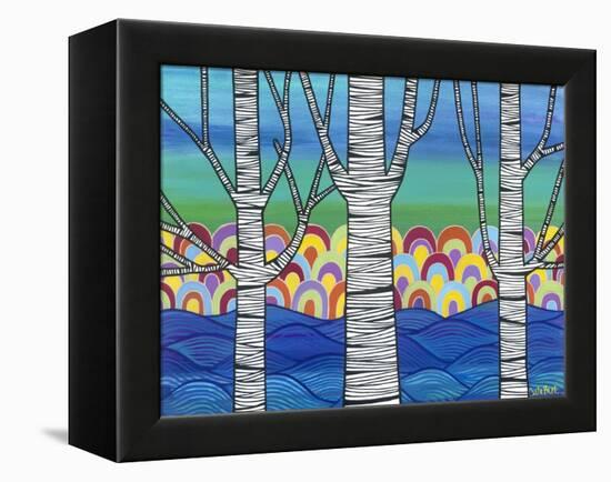 Lake View-Carla Bank-Framed Premier Image Canvas