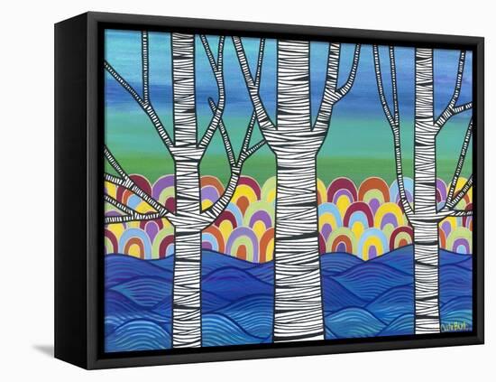 Lake View-Carla Bank-Framed Premier Image Canvas