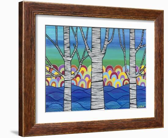 Lake View-Carla Bank-Framed Giclee Print