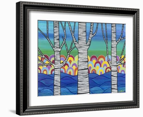 Lake View-Carla Bank-Framed Giclee Print