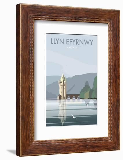 Lake Vynwry (Welsh Language) - Dave Thompson Contemporary Travel Print-Dave Thompson-Framed Giclee Print