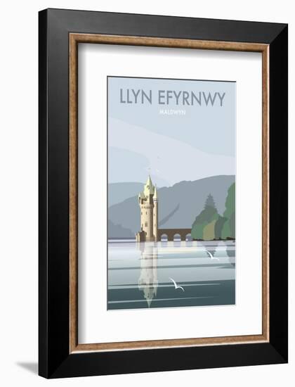 Lake Vynwry (Welsh Language) - Dave Thompson Contemporary Travel Print-Dave Thompson-Framed Giclee Print