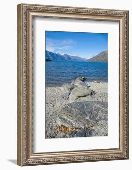 Lake Wakatipu at Queenstown, Otago, South Island, New Zealand, Pacific-Matthew Williams-Ellis-Framed Photographic Print