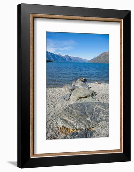 Lake Wakatipu at Queenstown, Otago, South Island, New Zealand, Pacific-Matthew Williams-Ellis-Framed Photographic Print