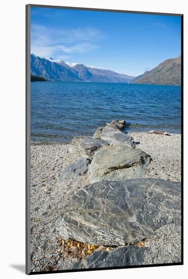 Lake Wakatipu at Queenstown, Otago, South Island, New Zealand, Pacific-Matthew Williams-Ellis-Mounted Photographic Print