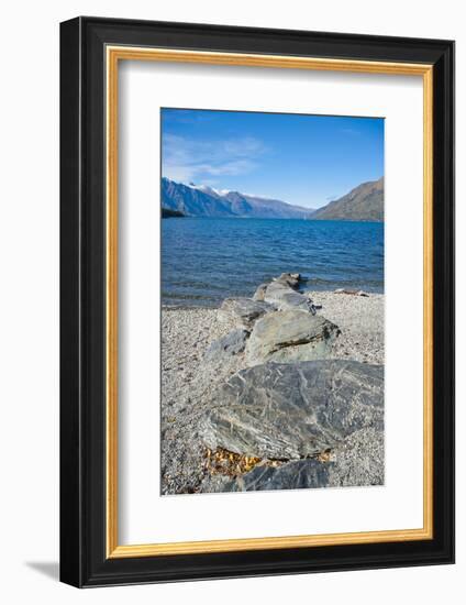 Lake Wakatipu at Queenstown, Otago, South Island, New Zealand, Pacific-Matthew Williams-Ellis-Framed Photographic Print