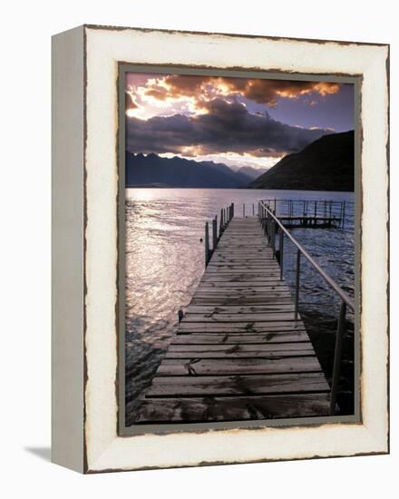 Lake Wakatipu, Queenstown, South Island, New Zealand-Doug Pearson-Framed Premier Image Canvas