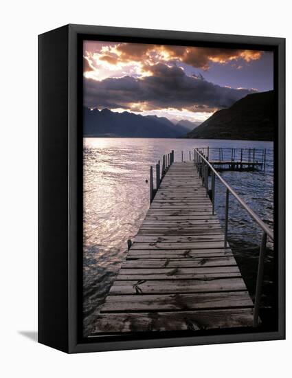 Lake Wakatipu, Queenstown, South Island, New Zealand-Doug Pearson-Framed Premier Image Canvas