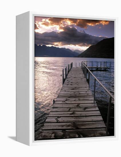 Lake Wakatipu, Queenstown, South Island, New Zealand-Doug Pearson-Framed Premier Image Canvas