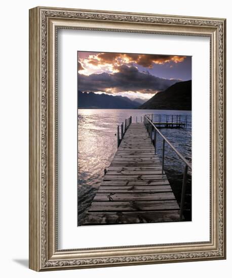 Lake Wakatipu, Queenstown, South Island, New Zealand-Doug Pearson-Framed Photographic Print