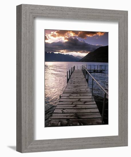 Lake Wakatipu, Queenstown, South Island, New Zealand-Doug Pearson-Framed Photographic Print