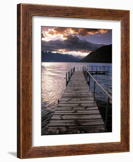 Lake Wakatipu, Queenstown, South Island, New Zealand-Doug Pearson-Framed Photographic Print