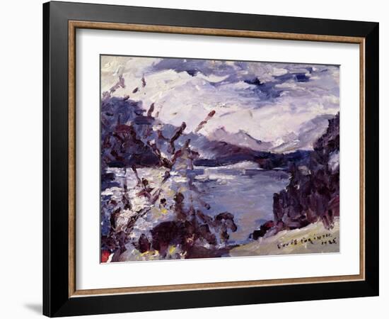 Lake Walchen Surrounded by Mountains, 1925-Lovis Corinth-Framed Giclee Print