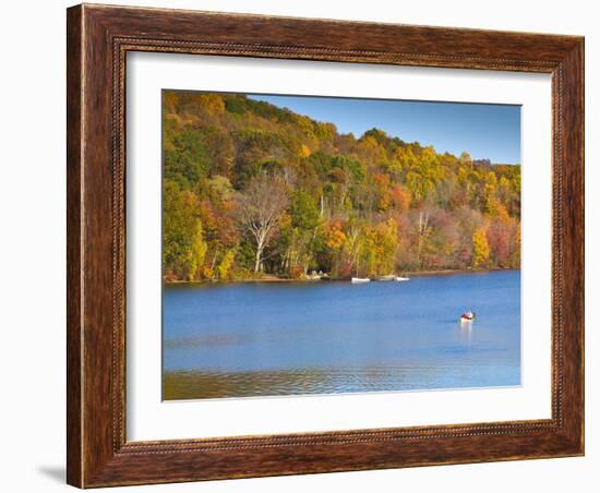 Lake Waramaug, Connecticut, New England, United States of America, North America-Alan Copson-Framed Photographic Print